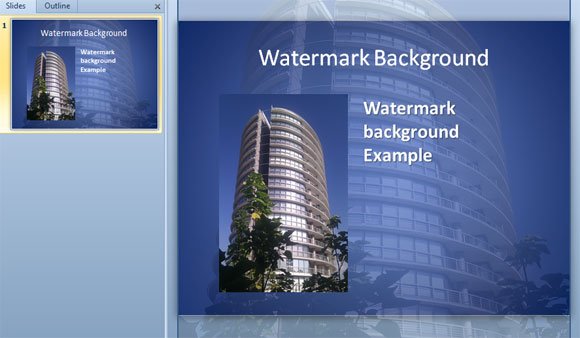 Watermarked Backgrounds