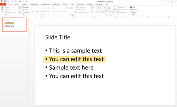 how to highlight text on a picture in powerpoint