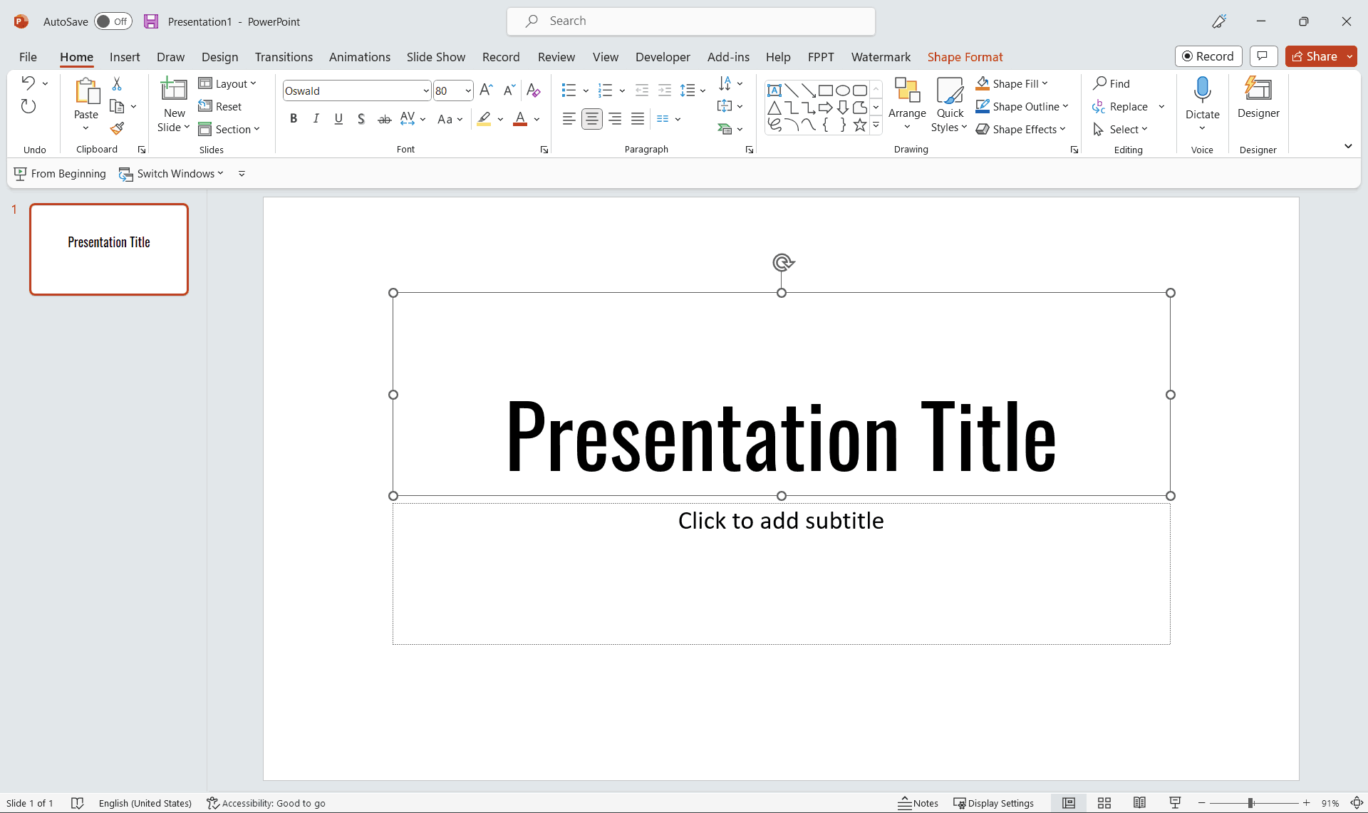 how to make presentation in scratch