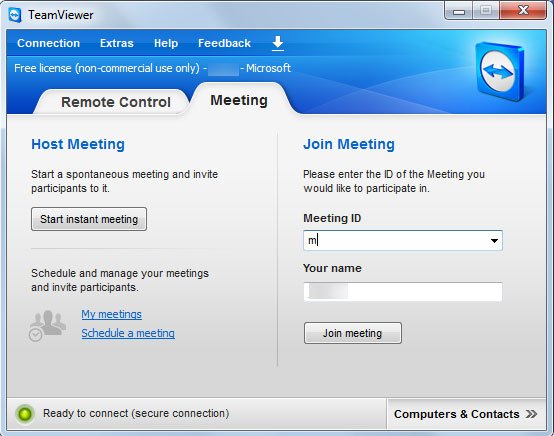 how many participants does free teamviewer meeting allow