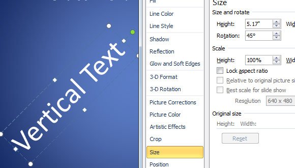 how to change text direction powerpoint