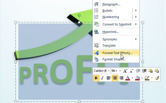how to add a text shadow on powerpoint