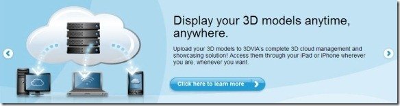 Upload, Create, Share And Market 3D Content With 3DVIA