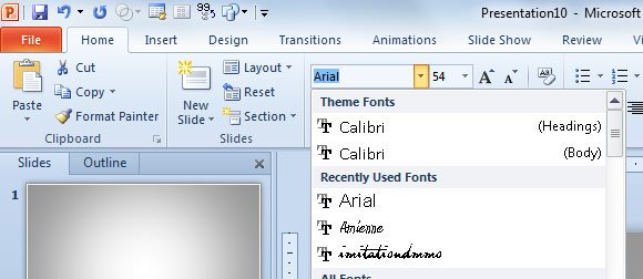 what is the best size font for powerpoint presentations