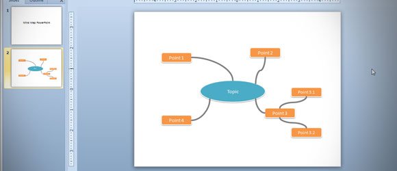 Steps to Make a Mind Map presentation with PowerPoint