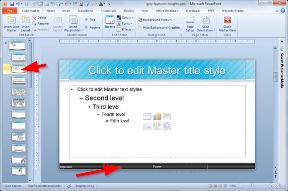 Adding A Footer To Your PowerPoint 2010 Presentation