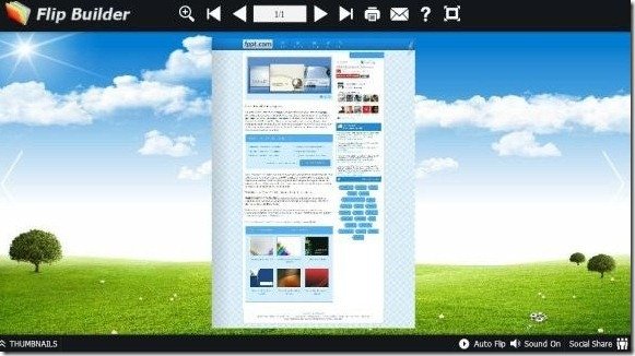 create pdf from page flip html5