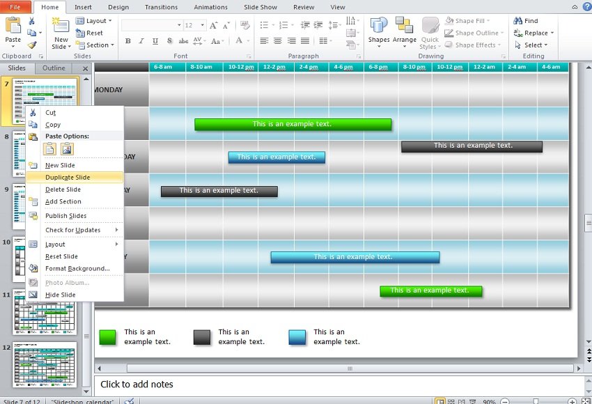  How To Make A Calendar In PowerPoint 2010 Using Shapes And Tables