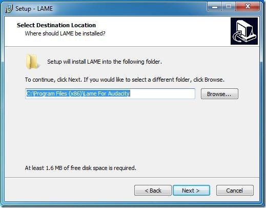 install lame for audacity