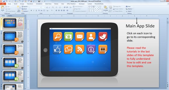 how to make powerpoint presentation in tablet