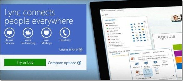 microsoft lync screen sharing