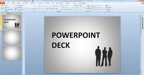 presentation deck means