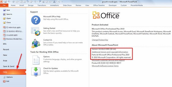 what version of microsoft office do i have?