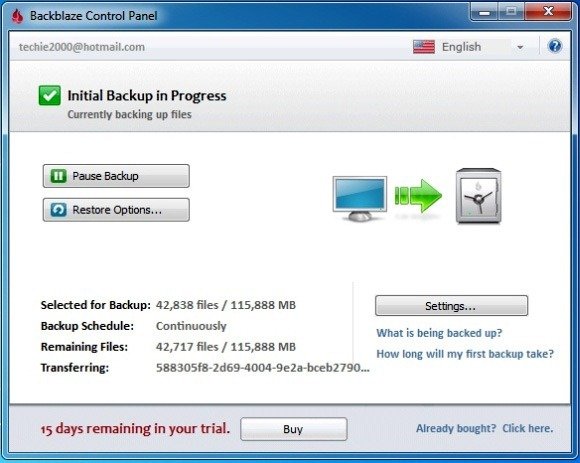 backblaze personal backup linux