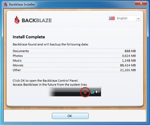 backblaze linux backup