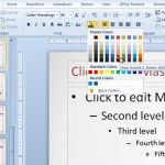 best font color for powerpoint presentation on large screen