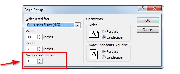 how-to-change-the-first-slide-number-in-powerpoint-2010