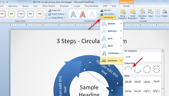 How Do You Curve Text In Powerpoint For Mac