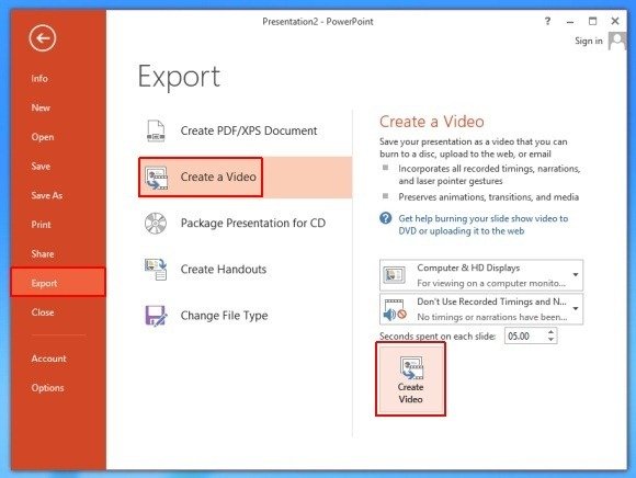 where are the video tools in powerpoint 2016