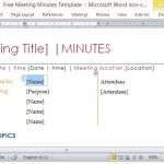 Professionally Designed Minutes