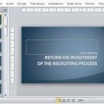 Return on Investment Presentation Template for Human Resources