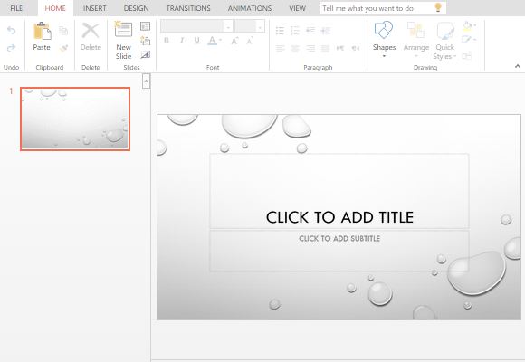 Droplet PowerPoint Template