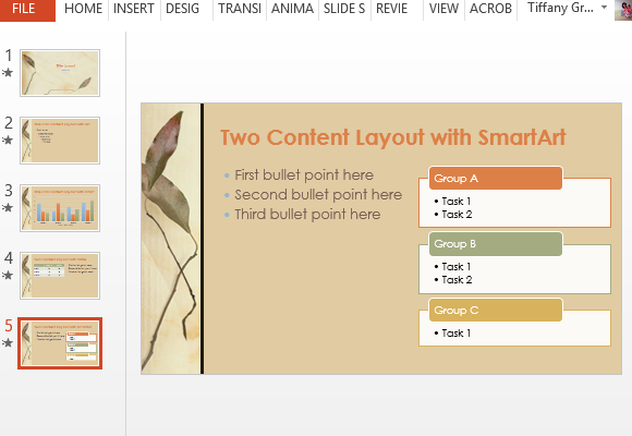 leaf infographic template free