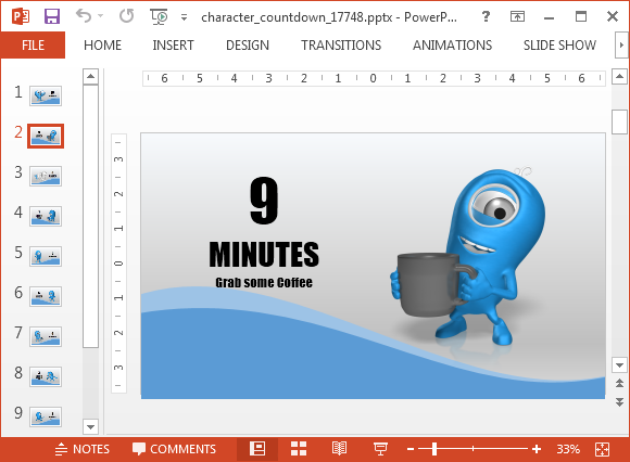 adding a countdown timer to powerpoint slides