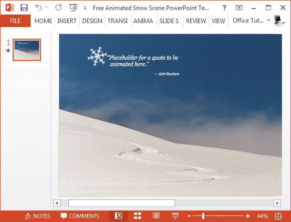 free-animated-snow-powerpoint-template