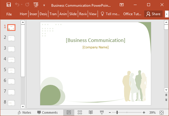 Business Communication PowerPoint Template