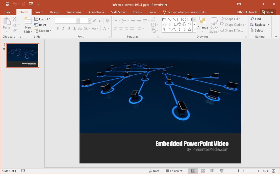 Animated Network Security PowerPoint Template