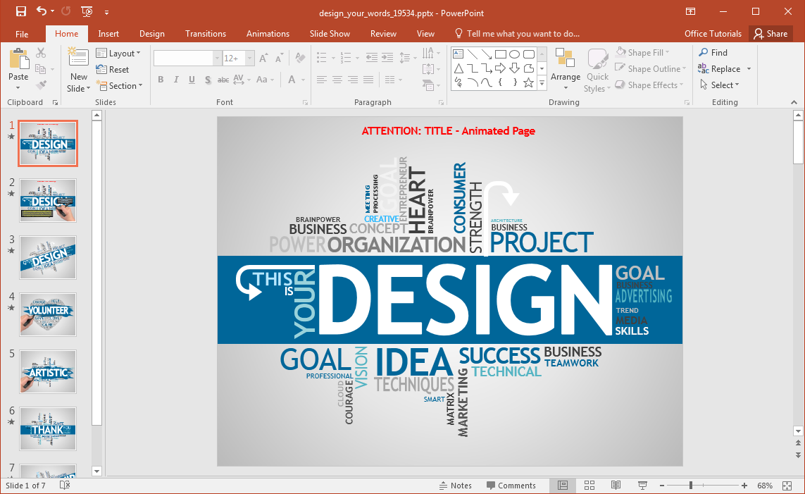 word powerpoint templates cute