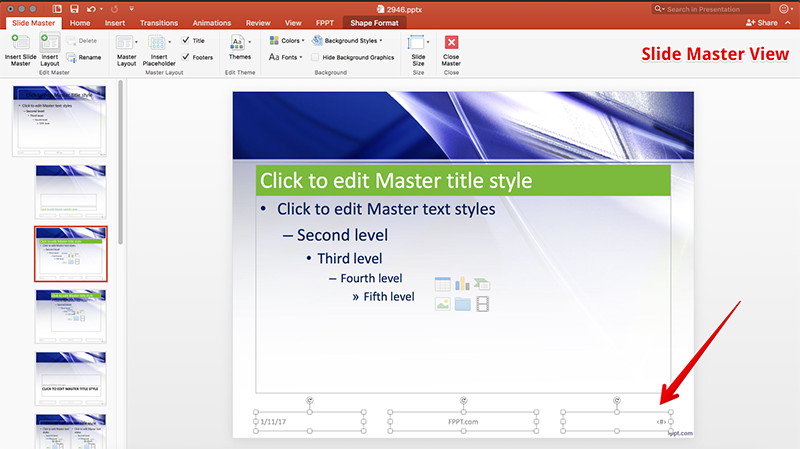 changing slide master in powerpoint