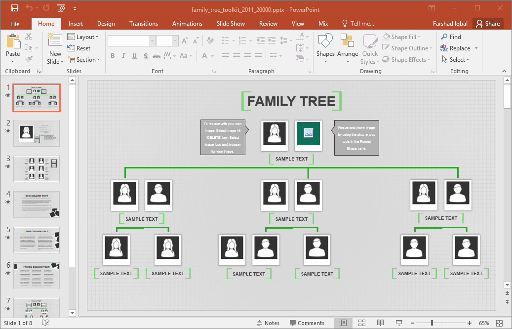 powerpoint presentation family tree