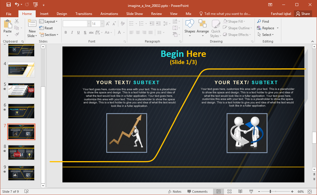 powerpoint presentation animation sequence