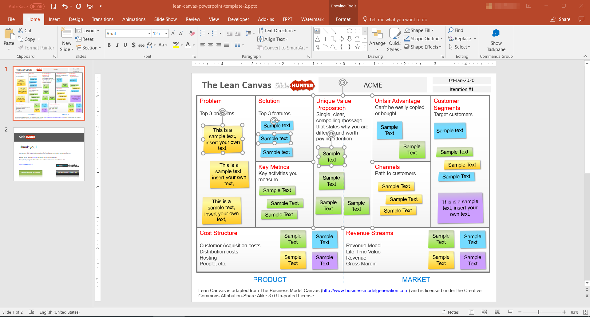 5+ Best Editable Business Canvas Templates For PowerPoint