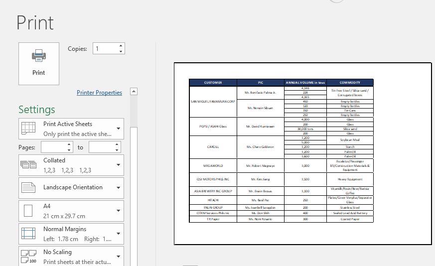 How To Properly Print Excel Sheets