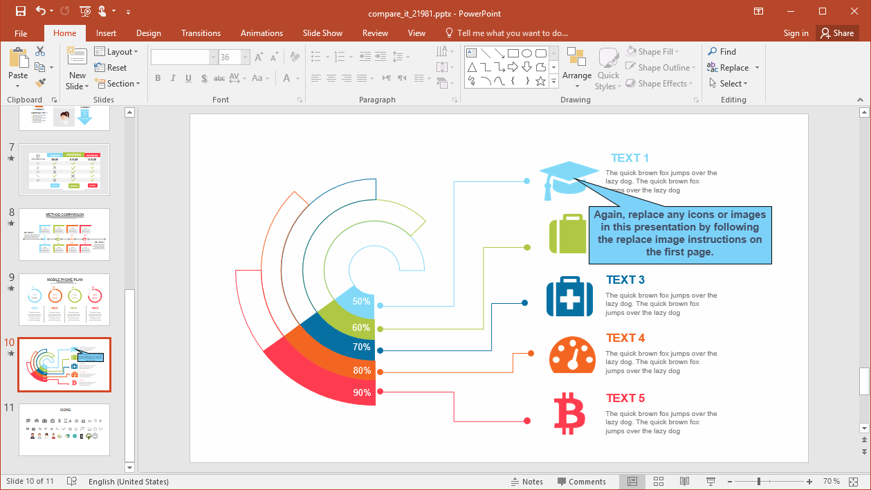 Animated Compare It PowerPoint Template