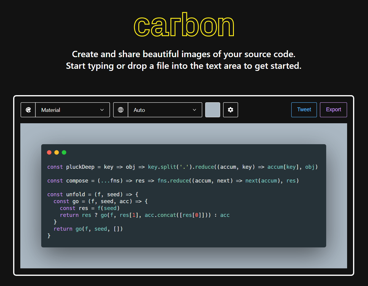 Embed Code In PowerPoint Slide With Carbon now