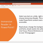 Immersive Reading PowerPoint