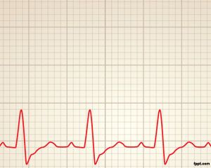 Free Cardiology Power Point Template with cardiac rythm