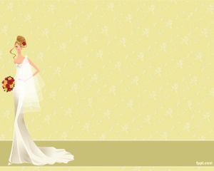 Free Bridal PowerPoint presentation template for wedding presentations