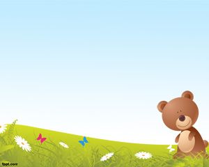 Cartoon Bear PowerPoint Template