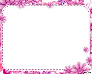 Flower Frame PowerPoint Template