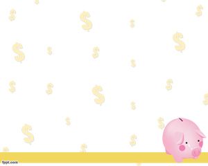 Free Piggy Bank PowerPoint Template