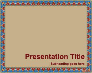 Free Pattern Border PowerPoint Template