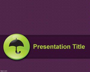 Free Umbrella PowerPoint Template