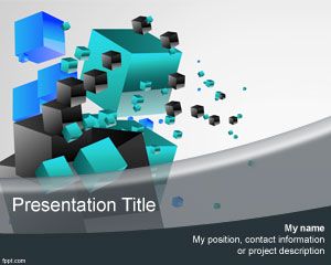 Plantilla PowerPoint de Cubos 3D