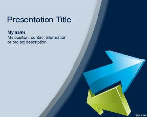 Free arrow PowerPoint template