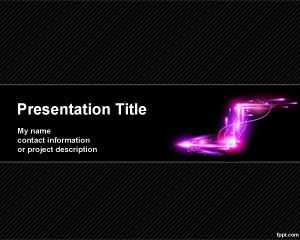 Electric arrow PowerPoint template